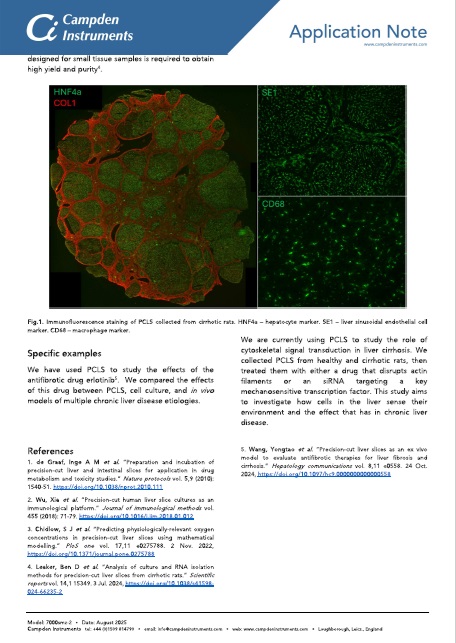 PCLS Liver Vibratome